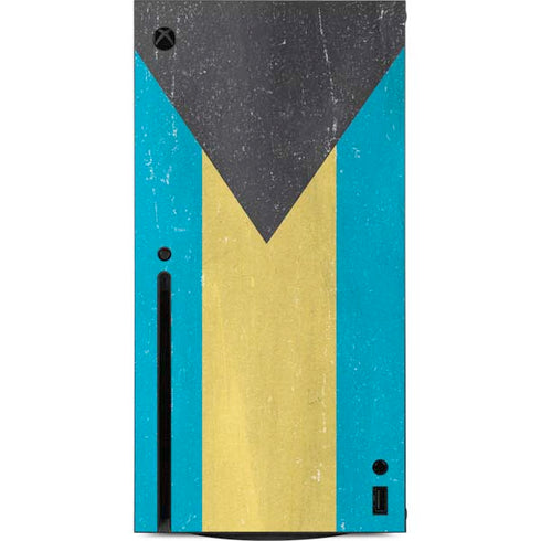 Bahamas Flag Distressed Xbox Series X Console Skin